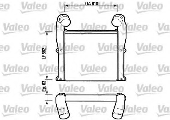 VALEO 816792 Intercooler, charger